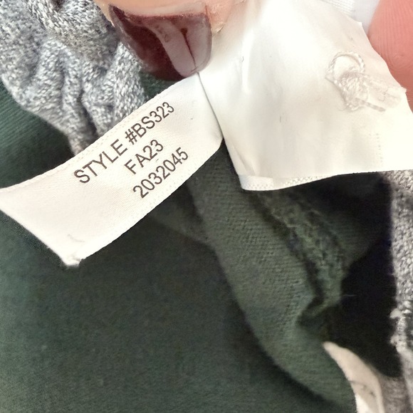 men's M J Crew rugby shirt in Green Heather Hoop stripe NWOT - Picture 9 of 11